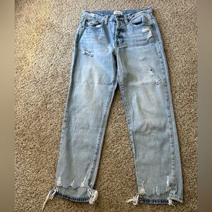 Pistola Denim Jeans Women's Size 27 Charlie High Waist Distressed Straight Leg